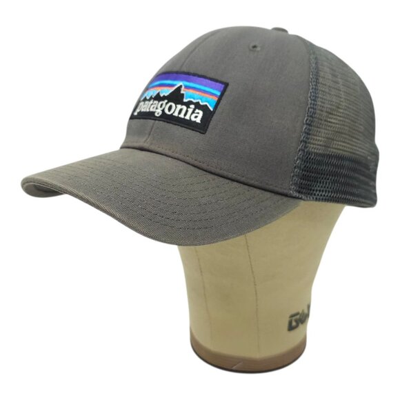 Patagonia Mesh Snapback Cap Trucker Baseball Outdoor Embroidered Patch Logo Hat - Picture 2 of 13